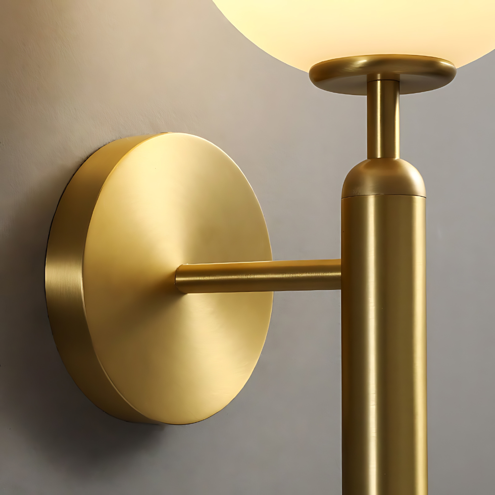 Milky Glow Modern Metal Wall Lamp
