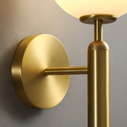Milky Glow Modern Metal Wall Lamp