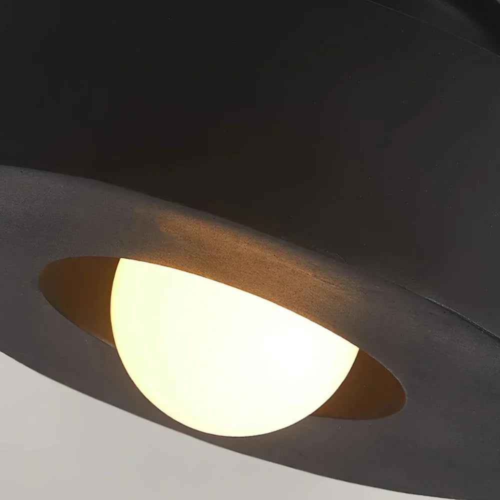 Ethereal Circle Nordic Resin LED Minimalist Ceiling Lamp