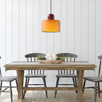 Nordic Iron Body Two-Tone Glass Pendant Light