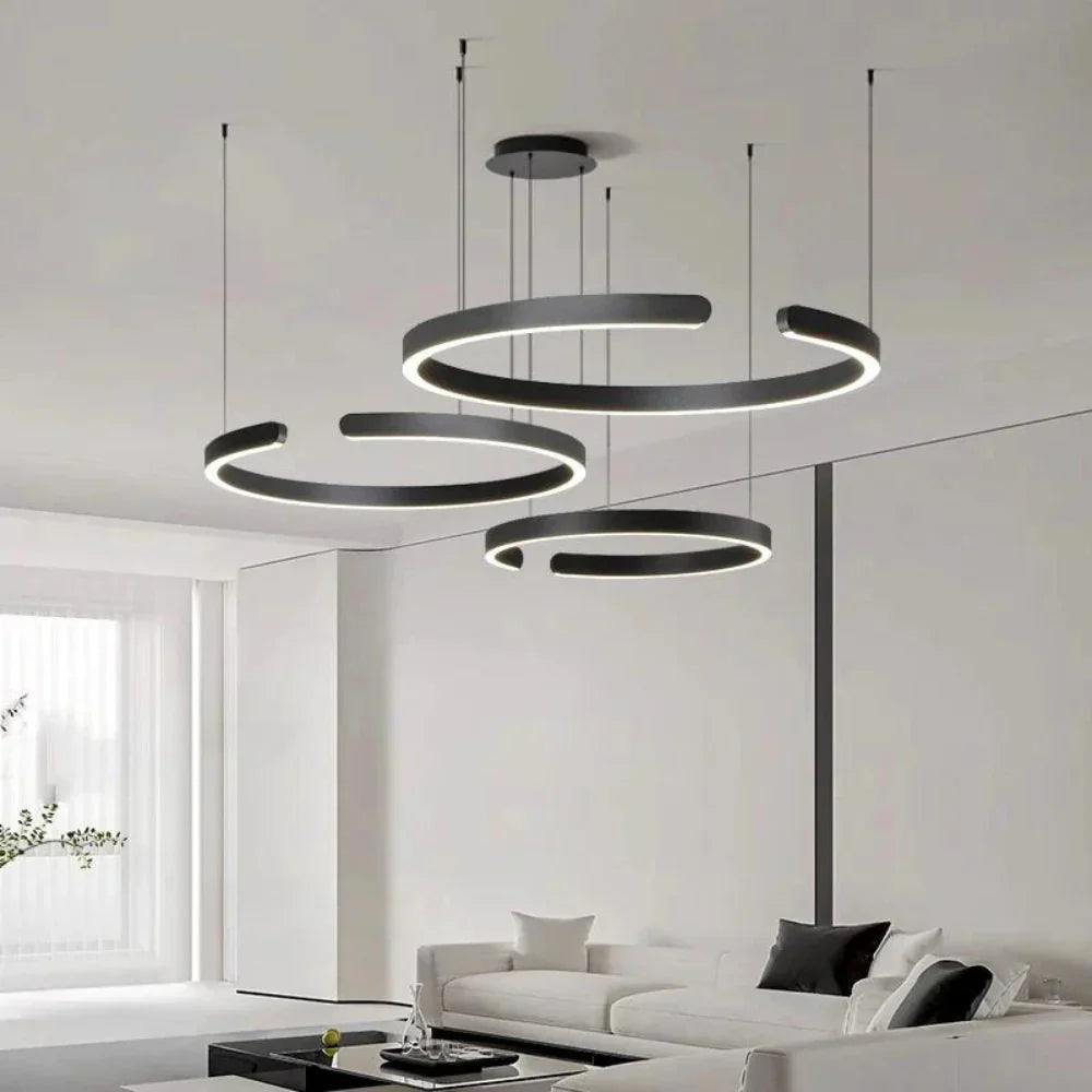 Circular Style Nordic Fused Aluminum Pendant Light