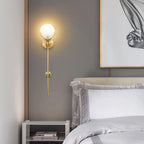 Alabaster Marble Ava Brass Wall Light