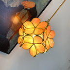 Nordic Handmade Brass Glass Pendant Light