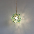 Nordic Handmade Brass Glass Pendant Light