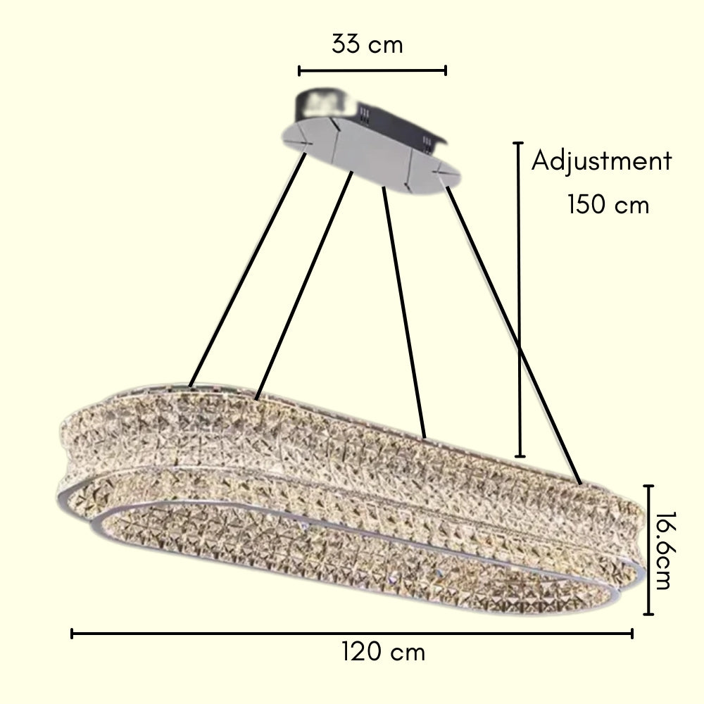 Vercellese Clear Crystal Chandelier