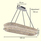 Vercellese Clear Crystal Chandelier