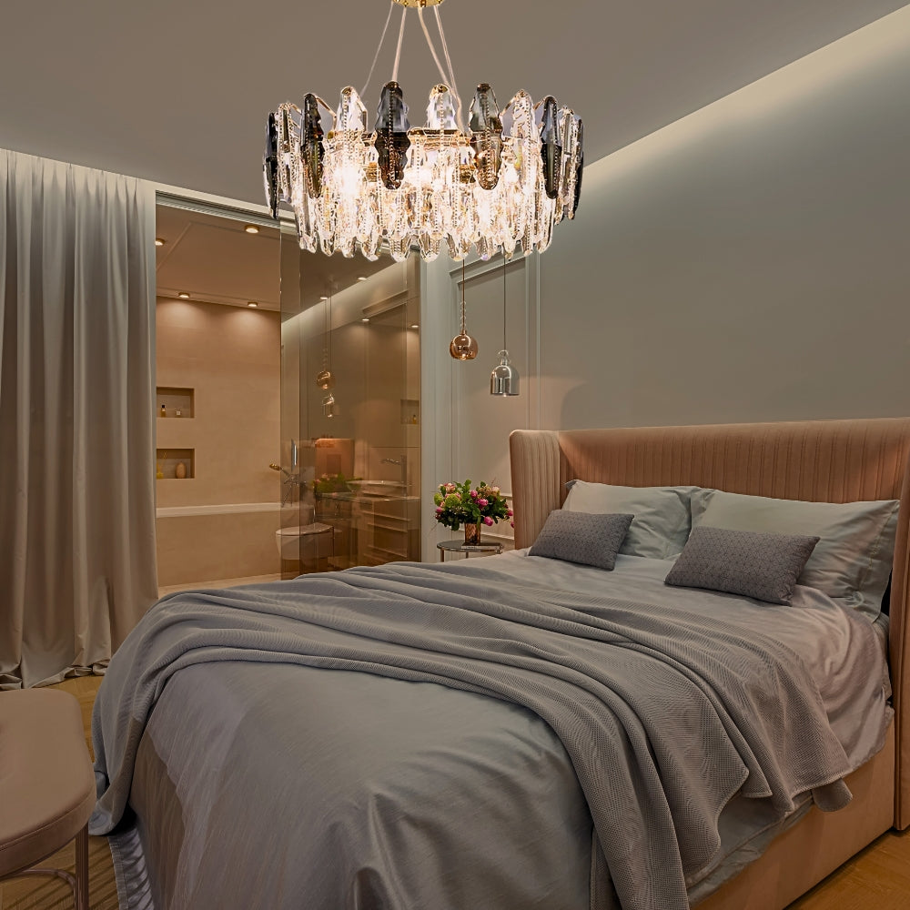 Nordic Crystal Leaf Chandelier