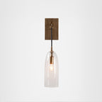 Designer Copper Transparent Glass Wall Light