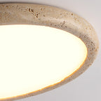 Travertine Japanese Style Round Ceiling Light
