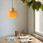 Nordic Iron Body Two-Tone Glass Pendant Light