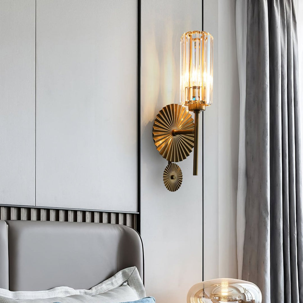 Cecily Modern Fluted Glass Wall Lamp