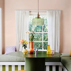 Celeste Glass Vintage Glow Glass Pendant Light