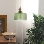 Celeste Glass Vintage Glow Glass Pendant Light