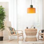 Nordic Iron Body Two-Tone Glass Pendant Light