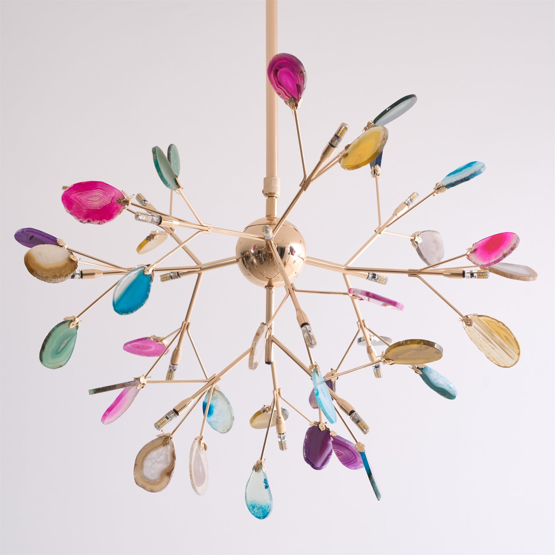 Aurora Bloom Retro Agate Chandelier