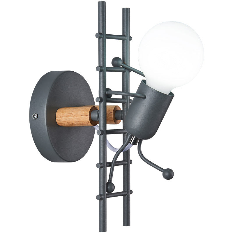 Retro Iron Art Staircase Wall Light