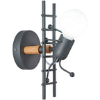 Retro Iron Art Staircase Wall Light