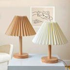 Korean Retro Vintage Solid Wood Table Lamp