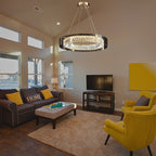 Nordic Crystal Stainless Steel Glass Chandelier