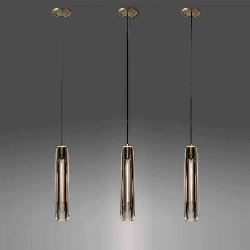 Aurora Luxe Modern Crystal Glass Pendant Light