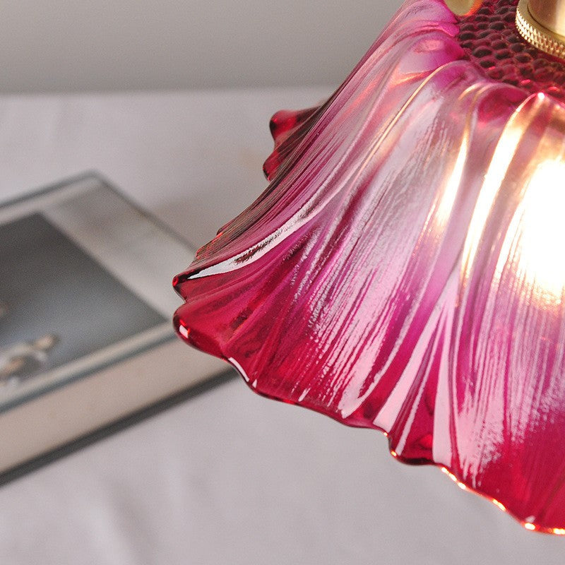 Lotus Glow Vintage Glass Pendant Light