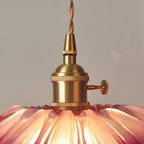 Lotus Glow Vintage Glass Pendant Light