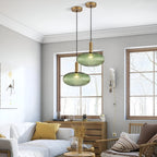 Nordic Colorful Glass Retro Pendant Light