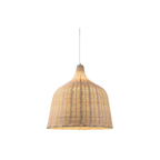 Braided Shine Natural Rattan Japandi Pendant Light