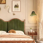 Verdantia Glow Retro Floral Green Glass Pendant Light