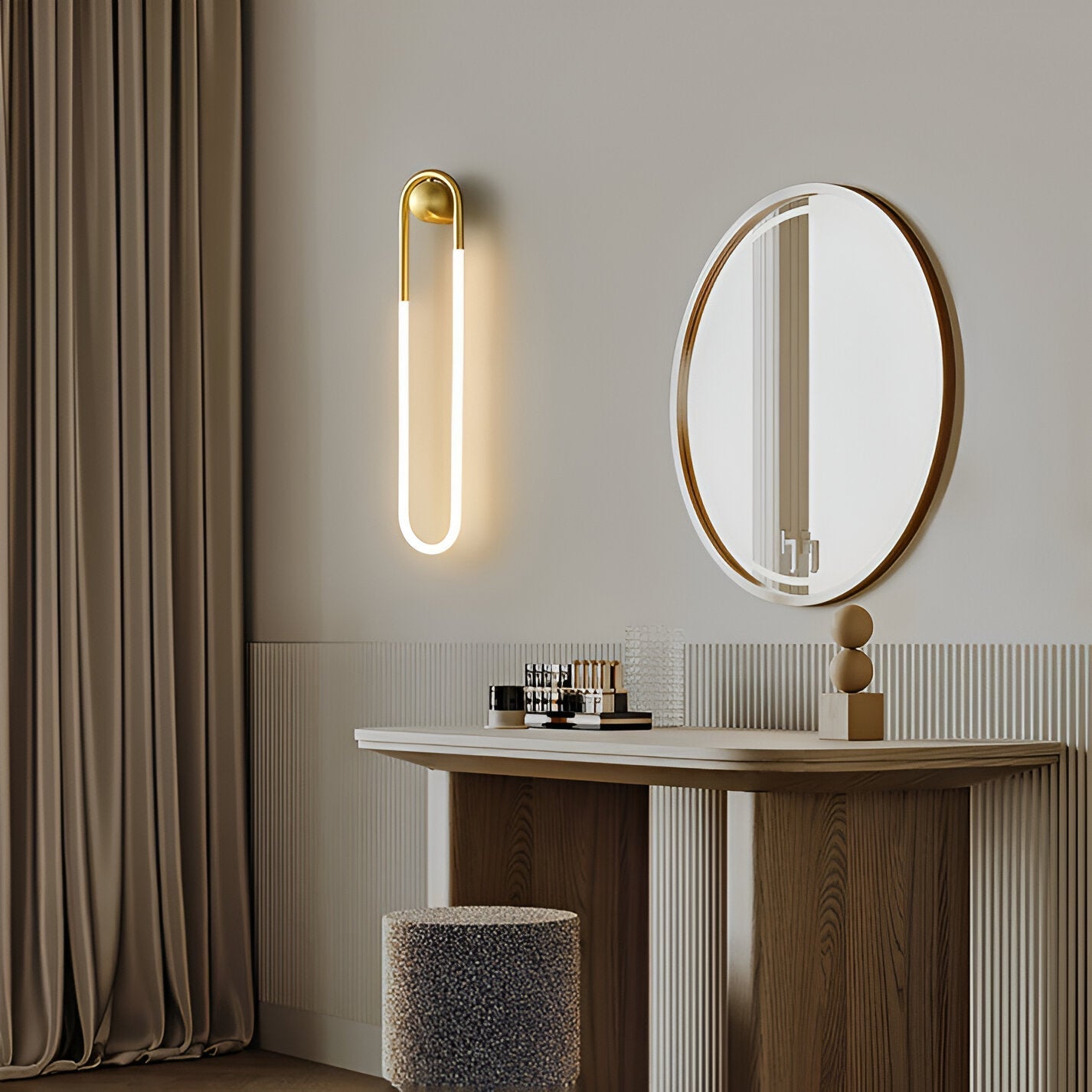Nordic Minimalist U-Shaped Wall Light