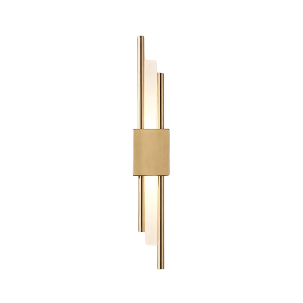 Refined Radiance Marble Accents Wall Light