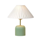 Tide Burst Ceramic Table Lamp with Fabric Shade