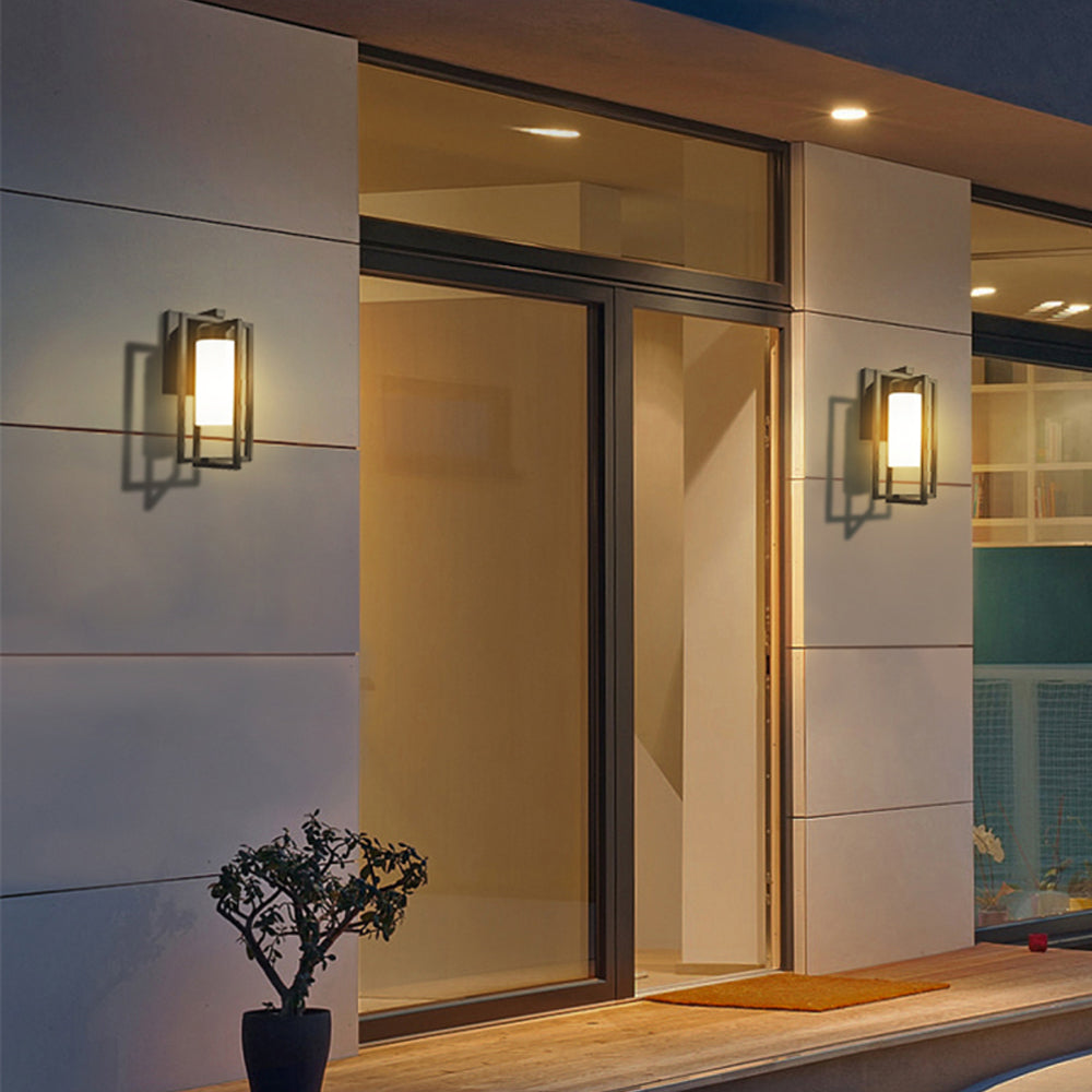 Rectangular Waterproof  Frame & Frosted IP65 Waterproof Outdoor Light
