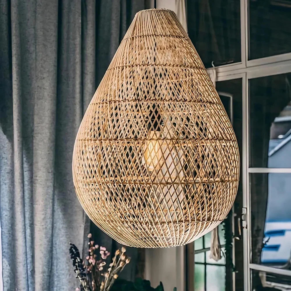 The Bohemian Thread Rattan Pendant Light