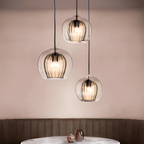 Retro Glass Globe Shape Pendant Light