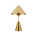 Golden Mushroom Delight Table Lamp