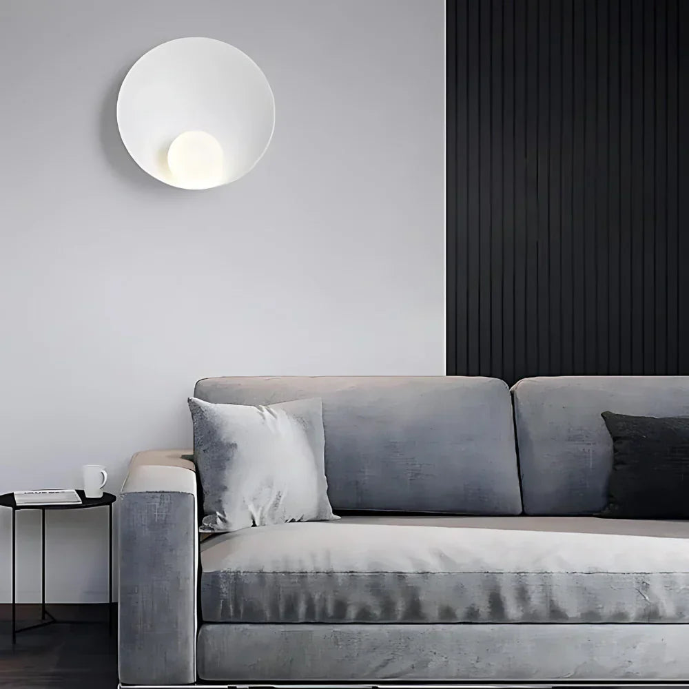 Serenity Modern Resin Japandi Metal Wall Lamp