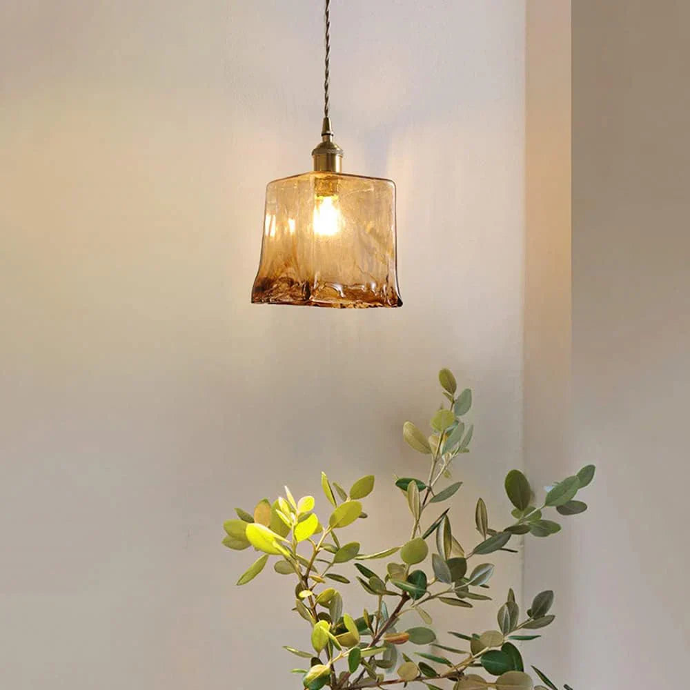 Aurex Vintage Brass Globe Pendant Light