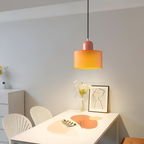 Nordic Iron Body Two-Tone Glass Pendant Light