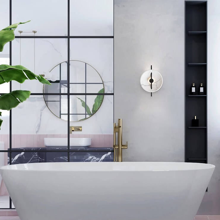 Nordic Round Resin Wall Ligh