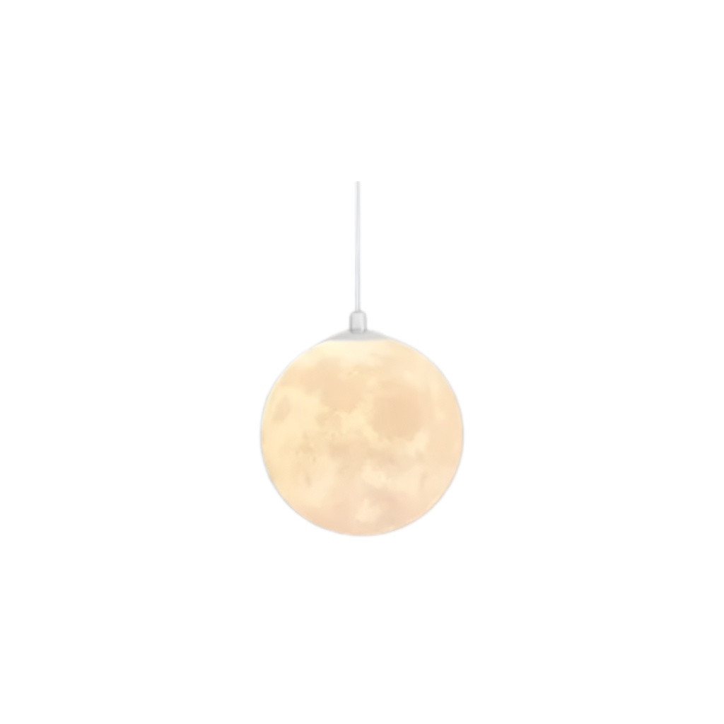 Lunar Glow Modern Glass Pendant Light