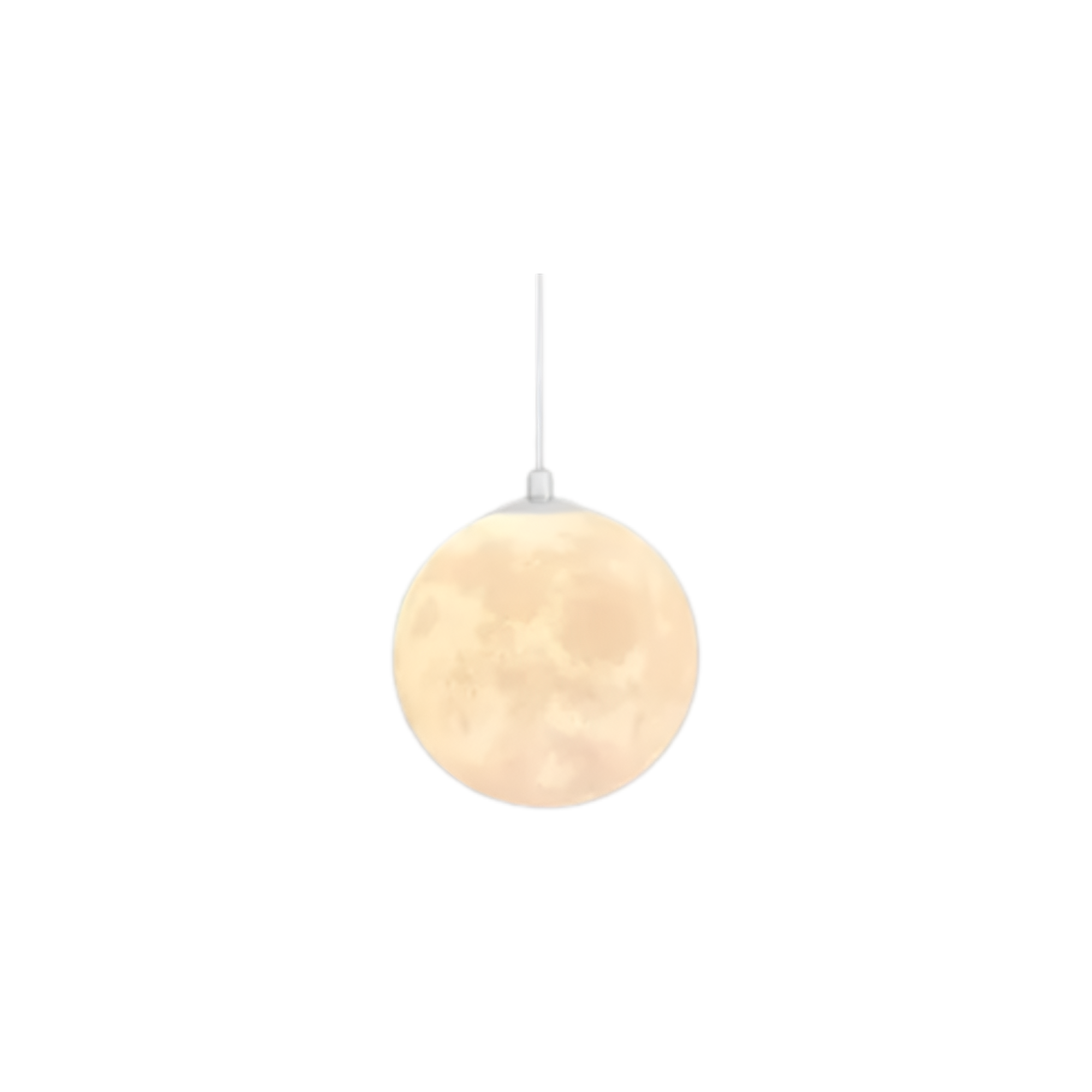 Lunar Glow Modern Glass Pendant Light