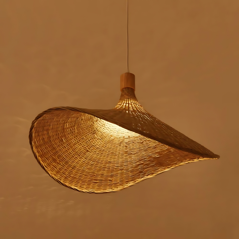 Rustic Raphia Charm Rattan Light