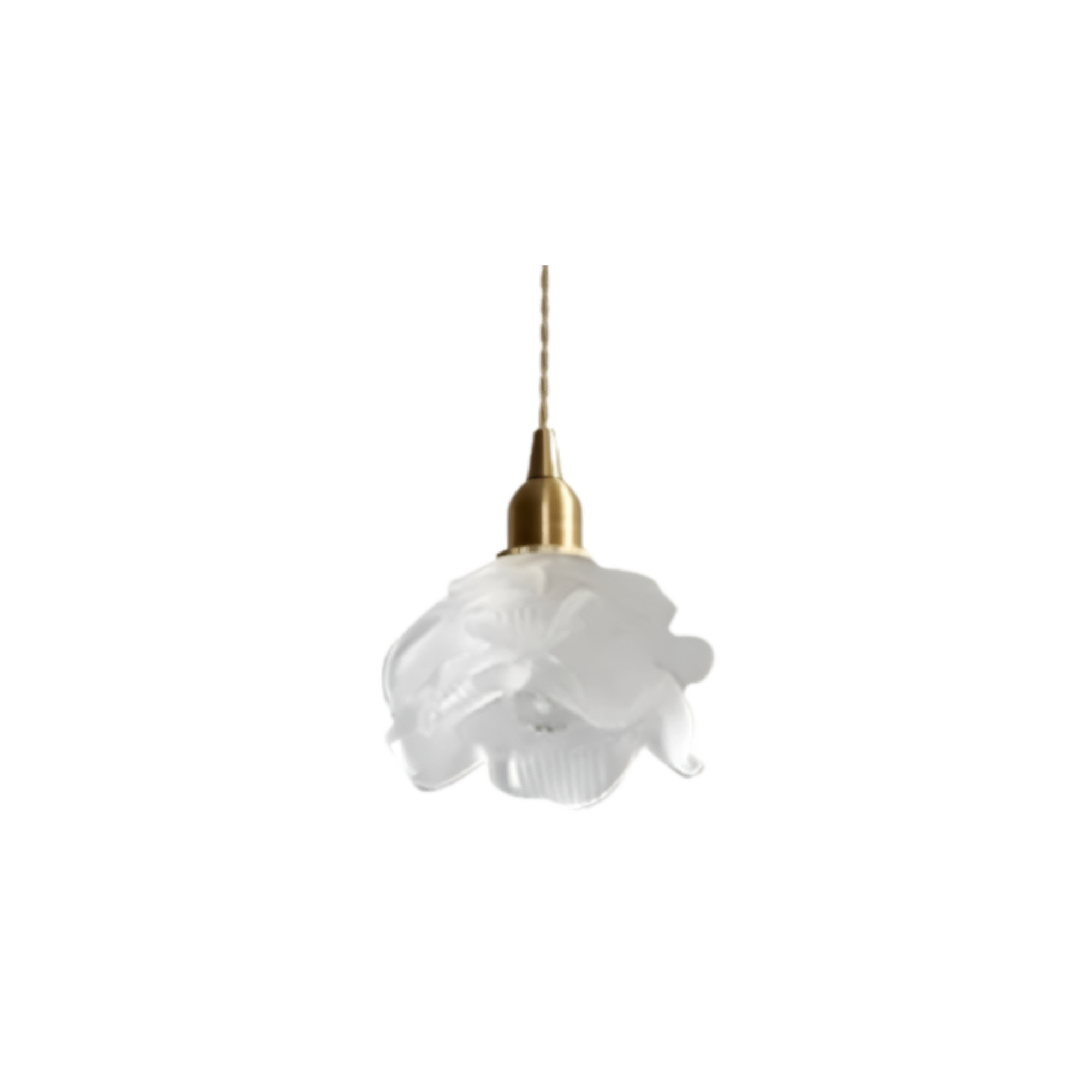 Vintage Rose Glass Pendant Light
