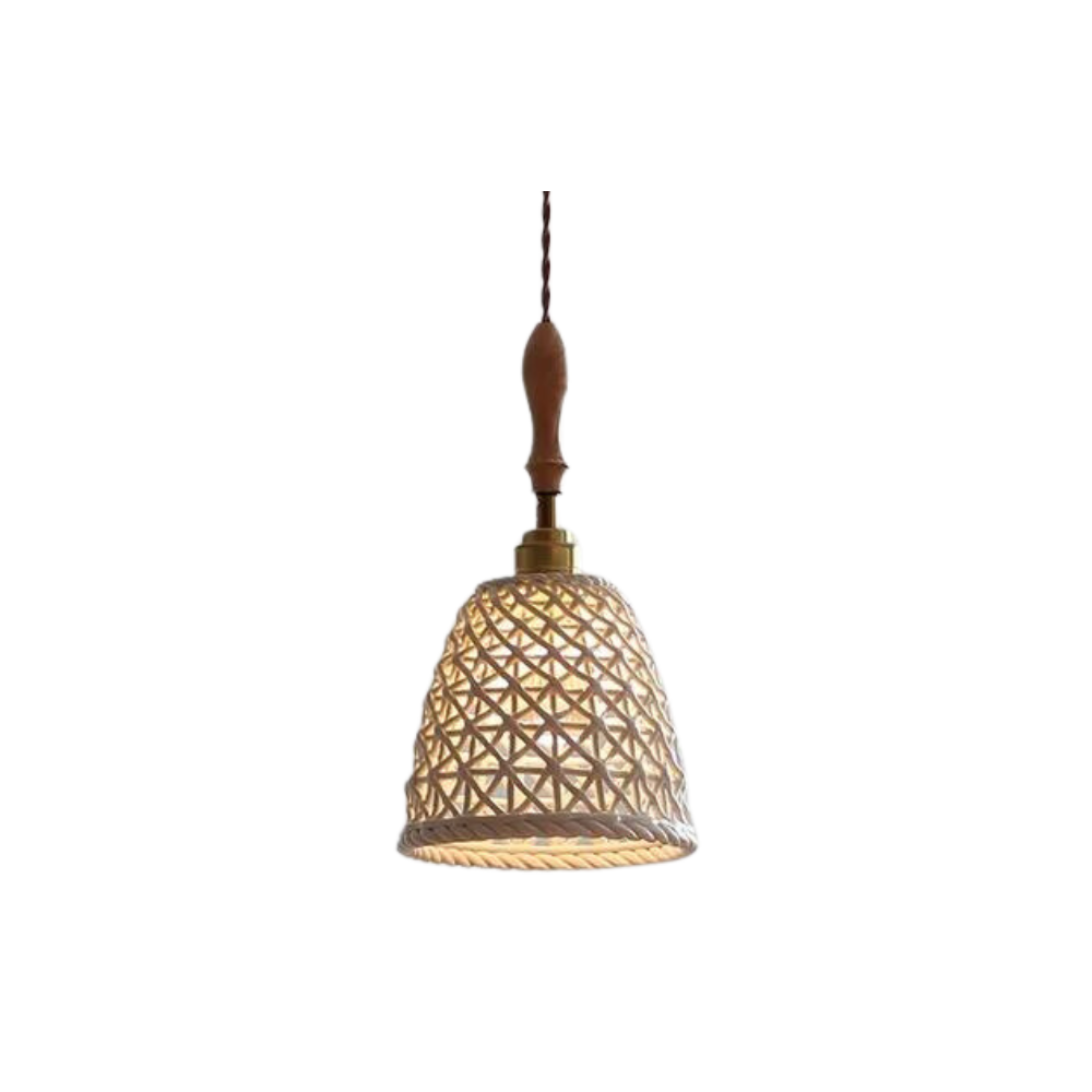 The Braided Ceramic Entwined Glow Pendant Light