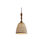 The Braided Ceramic Entwined Glow Pendant Light