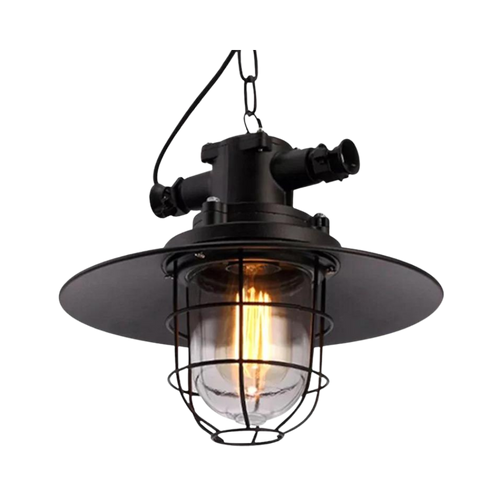 Brilliant Aluminum Industrial Ceiling Light