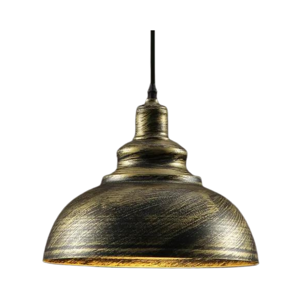 Retro Gold and Black Pendant Light