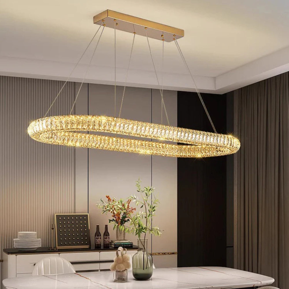 Audrey Radiant Ring Crystal Luxury Chandelier