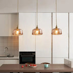 Aurex Vintage Brass Globe Pendant Light